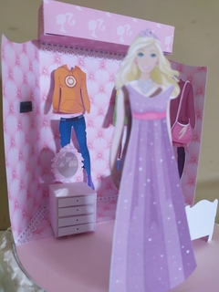 Topo de bolo Cenário Barbie na internet