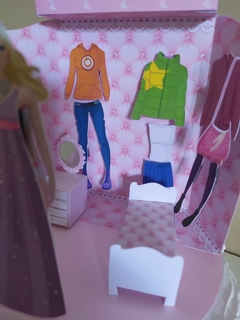 Topo de bolo Cenário Barbie - Mid Papelaria Criativa