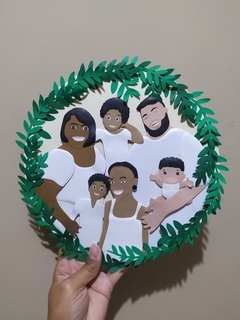 Quadro Cenário Familia - Mid Papelaria Criativa