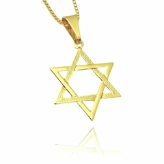 Pingente Estrela de Davi Vazada (2,6cmX2,1cm) (Banho Ouro 24k) - comprar online
