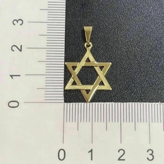 Pingente Estrela de Davi Vazada (2,6cmX2,1cm) (Banho Ouro 24k) - loja online