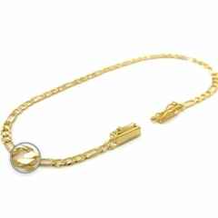 Pulseira 3 por 1 3mm (Fecho Gaveta) (Banho Ouro 24K) - comprar online