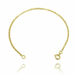 Pulseira Cartier Cadeado 2mm (Fecho Tradicional) (Banho Ouro 24K)