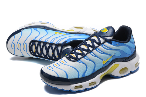 Blue and store yellow nike tn