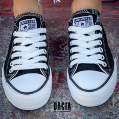 All star top plataforma negras