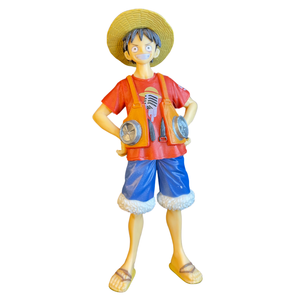 Action Figure Luffy de jaqueta: One Piece