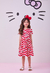 Vestido Hello Kitty Momi Vermelho Ondas - loja online