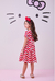 Vestido Hello Kitty Momi Vermelho Ondas - comprar online