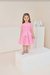 Vestido Petit Cherie Rosa Ombro de Fora - CIRANDA MODA INFANTIL