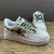 TÊNIS A Bathing Ape Bape Sta low white ABC camo green