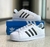 TÊNIS Adidas Superstar Branco AZUL - Dverse Store