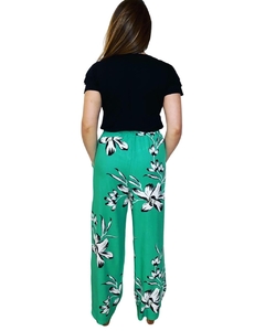 Calça Feminina Pantalona Estampada Raquel em Viscose - BFF - Schin Modas