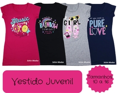 Kit 4 Vestidos Infantil Menina Verão Algodão com Elastano - BFI