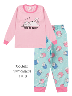 Pijama Infantil Menina Inverno em Meia Malha - BFI - loja online