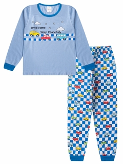 Kit 3 Pijamas Masculino Infantil Menino Inverno em Meia Malha Estampado - comprar online