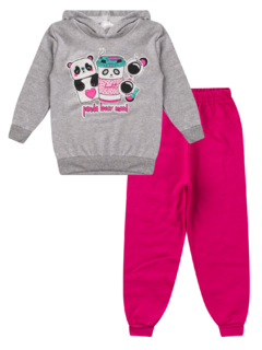 Conjunto de Moletom Infantil Menina com Capuz - BFI na internet