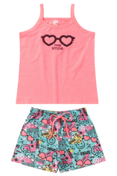 Kit 3 Conjuntos Infantil Menina Verão Blusa de Alcinha e Shorts com Elástico Malha com Elastano - loja online