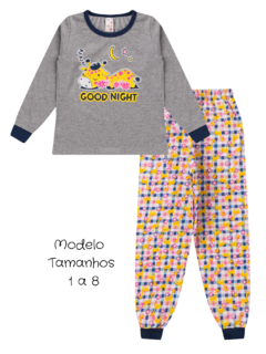 Pijama Infantil Menina Inverno em Meia Malha - BFI na internet