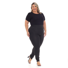 Calça Legging Feminina Plus Size Supplex Flanelado Tecido Grosso não fica transparente - FBP