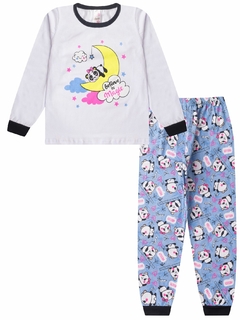 Kit 3 Pijamas Feminino Infantil Menina Inverno em Meia Malha Estampado - Schin Modas