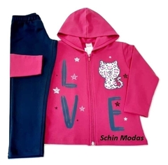 Conjunto Moletom Infantil Menina Pink - BFI - comprar online