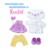 Cry Babies Dressy Kristal Amando e Cuidando BR2144 - Multikids