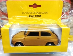 Fiat 600 Amarillo Escala 1:43 Autos Clásicos de Colección Clarín - puesto diarios amigos 