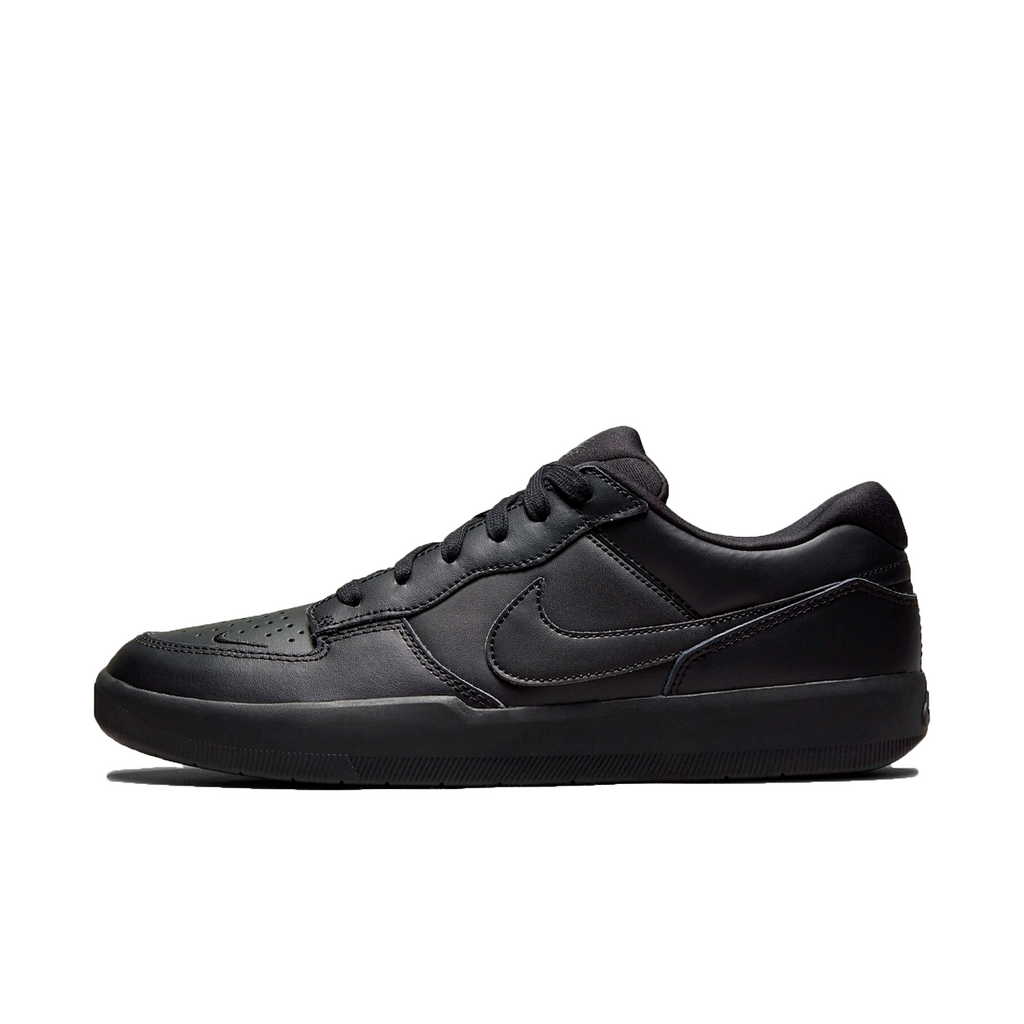 Black leather nike cheap sb shoes