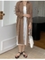 Vestido longo de algodão feminino, Vestidos de verão, Robe solto, Puro, Rosa, - loja online