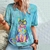 Imagem do "Cat Power: Camiseta Gráfica Feminina Anime Cat - Estilo Streetwear com Toque de Elegância!"