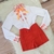 Conjunto Infantil Menina Luxo Blogueirinha-blusa manga renda+short na internet