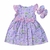 Kit de bebê menina: Vestido tricoline + sandália