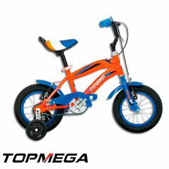 BICICLETA TOP MEGA CROSSBOY ROD.12 AZUL/NARANJA