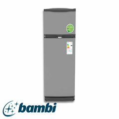 HELADERA BAMBI 2F1600PA C/FREEZER CICLICA 329LTS PLATA