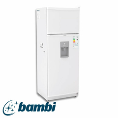 HELADERA BAMBI 2F1600BDA C/FREEZER CICLICA 329 LTS BCA C/DISP.