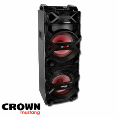 PARLANTE CROWN MUSTANG DJS-1002BT BAFLE AMPLIF. 2X10 BT/USB