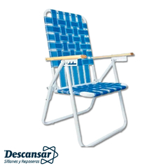 REPOSERA PLEGABLE DESCANSAR 1080001 P/MADERA 5POS. ALUMINIO