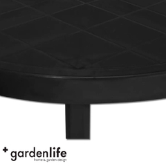 MESA GARDEN LIFE F413001 REDONDA GUINEA 0.90 DIAMETRO NEGRA en internet