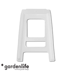 BANQUETA GARDEN LIFE ACERO 700000 BLANCA