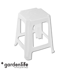 BANQUETA GARDEN LIFE ACERO 700000 BLANCA - comprar online