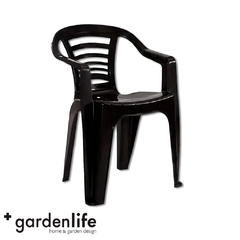 SILLON GARDEN LIFE PASADENA C/APOYA BRAZO F860001 NEGRO