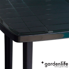 MESA GARDEN LIFE MALDIVA F4235001 COL.NEGRO 140X075 - comprar online