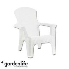 SILLON GARDEN LIFE RATTAN ROMA BLANCO F785300