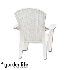 SILLON GARDEN LIFE RATTAN ROMA BLANCO F785300 en internet