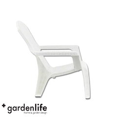 SILLON GARDEN LIFE RATTAN ROMA BLANCO F785300 - comprar online