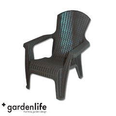 SILLON GARDEN LIFE RATTAN ROMA GRAFITO F785367 en internet