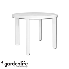 MESA GARDEN LIFE F413000 REDONDA GUINEA 0.90 DIAMETRO BLANCA