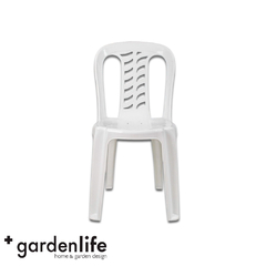 SILLAS GARDEN LIFE F850000 BISTRO BLANCA SIN APOYABRAZO - comprar online