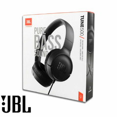 AURICULARES JBL STEREO T500 TUNE 500 VINCHA BCO/NEG - Confort Acuario