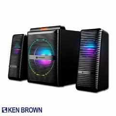 PARLANTE KEN BROWN SPECTRUM GAMER 2.1 RGB RADIO